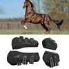 Horse Front Hind Leg Boots Shock Absorption Breathable Open Front