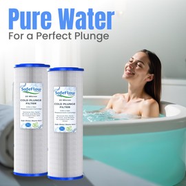 10in Ice Bath Chiller Filters 20 Micron 10" x 2.5" Water Filter Replacement Cartridge – Fits Ice Pod Cold Plunge Water Chiller, Cold Plunge Filters, Water Filter for Cold Plunge (4)