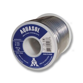 AIM Aquasol Plumbing Solder, Silver Bearing, 0.125inch dia, 1 Lb Spool