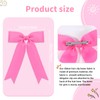 NCMAMA 2PCS Pink Bows for Girls Grosgrain Ribbon Alligator Hair