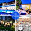 150W LED Outdoor Flood Lights with Plug, 18000lm Bright Work