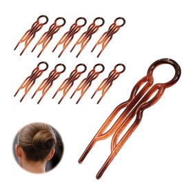 10 Stück U-Kämme für Chignons, Haarnadeln zum Stylen und Binden der Haare im Nacken, Haarstyling-Accessoires für Frauen, ideal für Hochzeiten, Partys und den täglichen Gebrauch