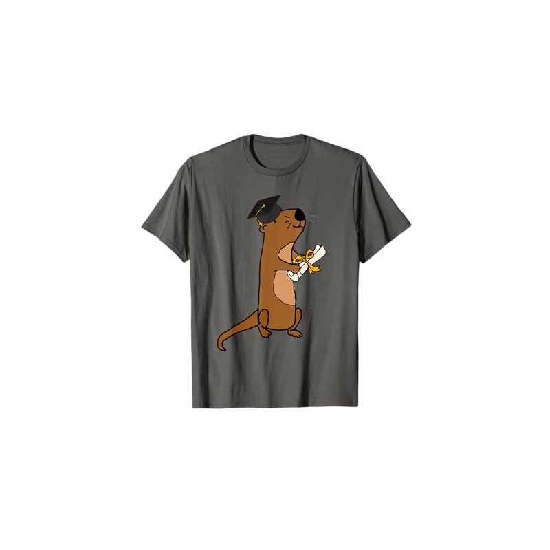SmileteesGrad Cute Sea Otter Graduation T-shirt T-Shirt