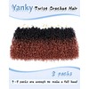 Eerya 8 Inch Yanky Twist Crochet Hair for Women 8