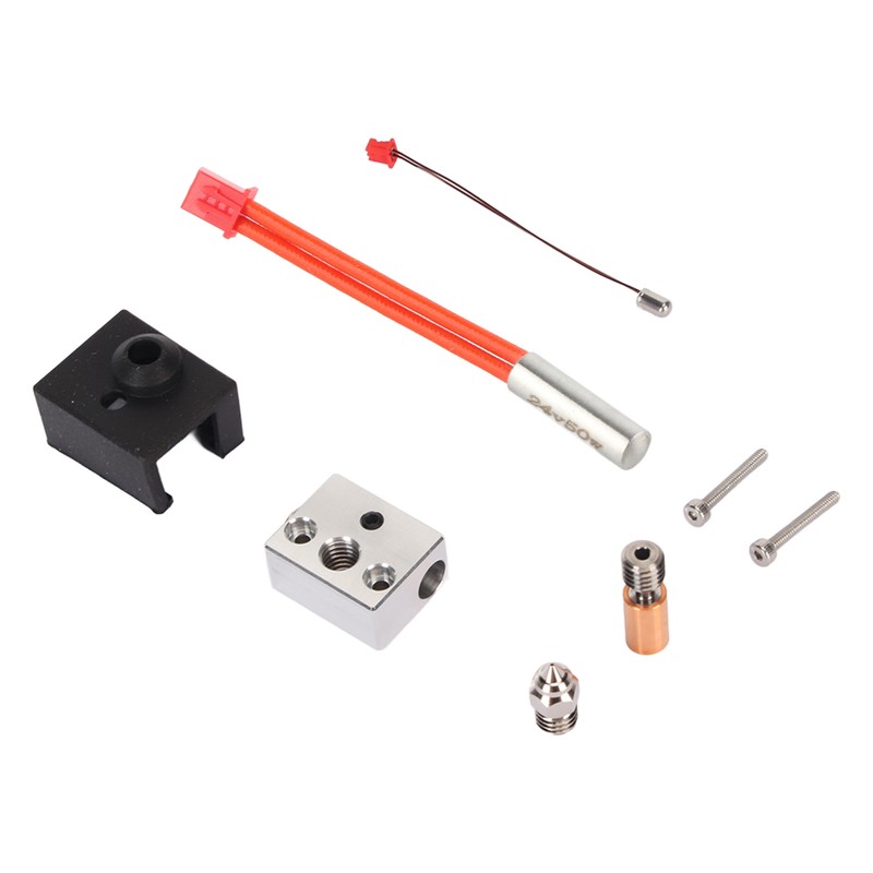Hot End Extruder Nozzle Kit Heat Resistant Nickel Copper Plated