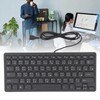 78 Key Ultra Slim Wired Keyboard Ergonomic QWERTY Layout Dual