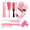 10 Kit Peines Regadera Pinzas De Cabello De Peines Cepillo