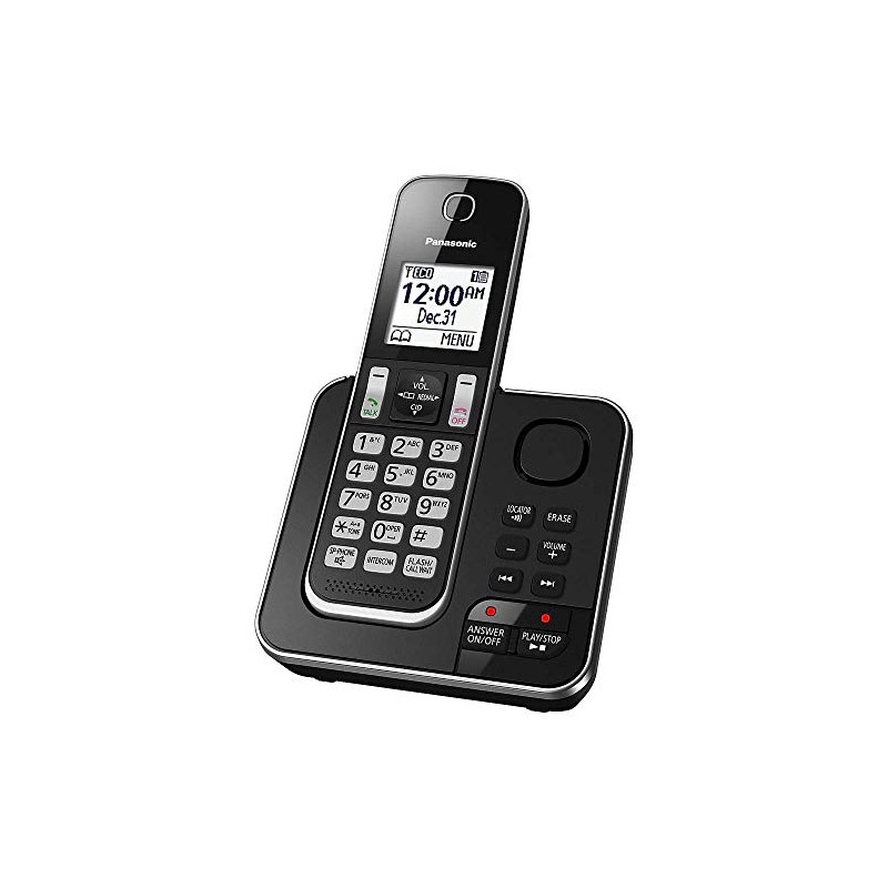 Panasonic KX-TGD392CB inalámbrico contestador automático Negro 2 Auriculares (Reacondicionado)