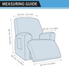 Pfrstuv Chair Covers 4-Pieces Recliner Chair Covers 1 Seater Cover