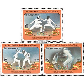 Prophila Collection Südjemen (Demokrat. Rep.) 348-350 (kompl.Ausg.) postfrisch ** MNH 1984 Olympische Sommerspiele 84 (Briefmarken für Sammler) Kampfsport (Boxen/Fechten/Ringen/Karate …)