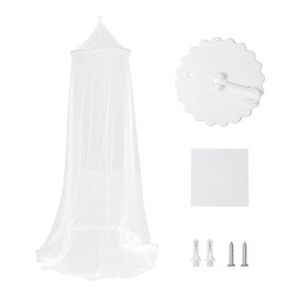 Mosquito Net with Hooks, Single Bed Double Bed Children Bed Mosquito Net, Bedspread, Fine Mesh Mosquito Net, Family Canopy Mosquito Net for Travel