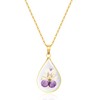 RYKKZ Birth Flower Necklace (Februar Geburtsblume Gold)
