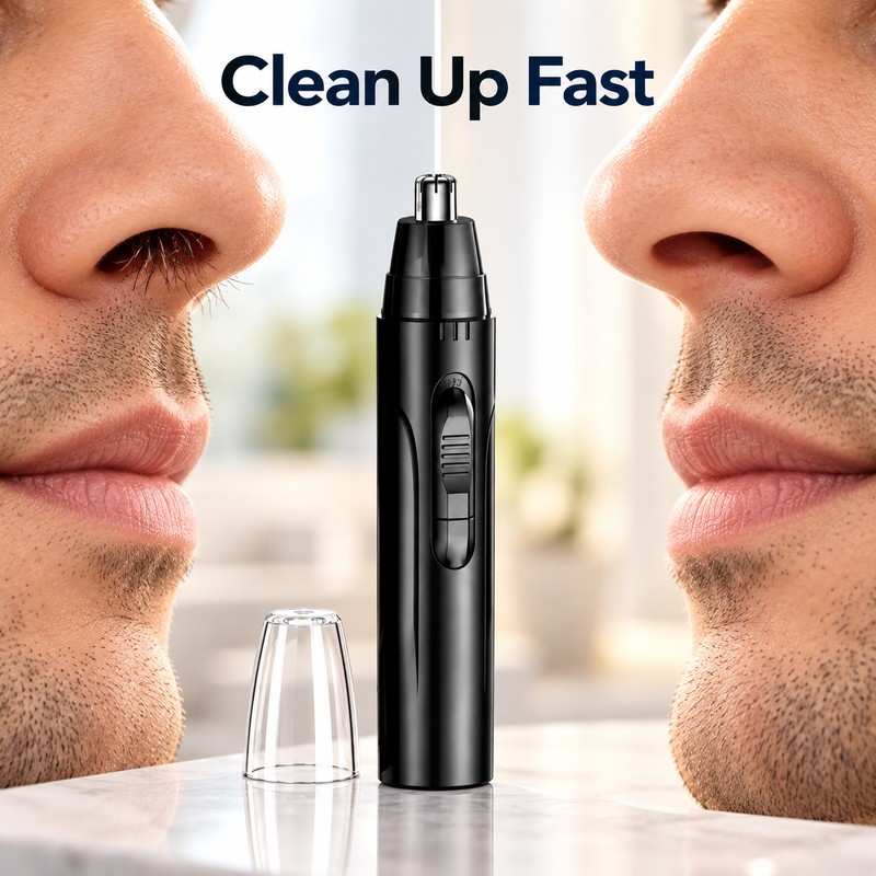 Electric Nose Hair Trimmer – Multifunctional Nose & Eyebrow Hair
