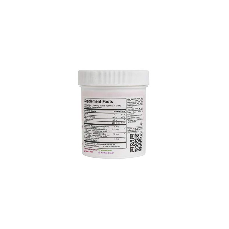 Probiotic Powder – Acidophilus & Bifidobacterium with Apple Pectin, Slippery