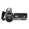 4K Video Camera with Remote Control Microphone Lens Hood 18X