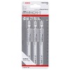 Bosch, 2608667562, Professional 3-Piece Jigsaw Blade Set, T 367 XHM