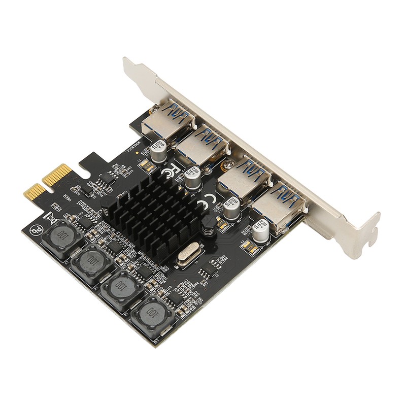 PCIE to USB Expansion Card 4 USB 3.0 Ports 5Gbps