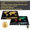 Global Walkabout Scratch Off Map with colours background – Deluxe
