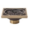 Antique Deodorant Floor Drain European Style Square Shower Floor Drain