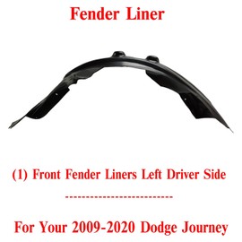 US AUTO PARTS PLUS New Front Fender Liner Left Driver Side Direct Replacement For Dodge Journey 2009-2020 Type 1 5116279AE CH1248141