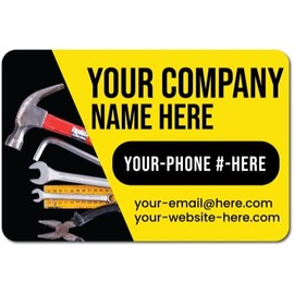 "Magnet Me Up Builder and Contractor Customizable Car Magnets and Decals, 12x18 inch, 2PK, Custom Car Magnets for Advertising Businesses and Brands, for Car, Truck, SUV, any Magnetic Surface"