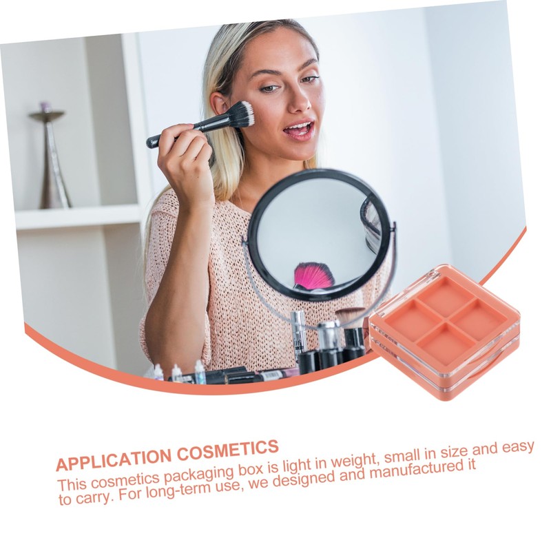 TOVINANNA Diy Makeup Case 6pcs 4 Eyeshadow Portable Storage Box