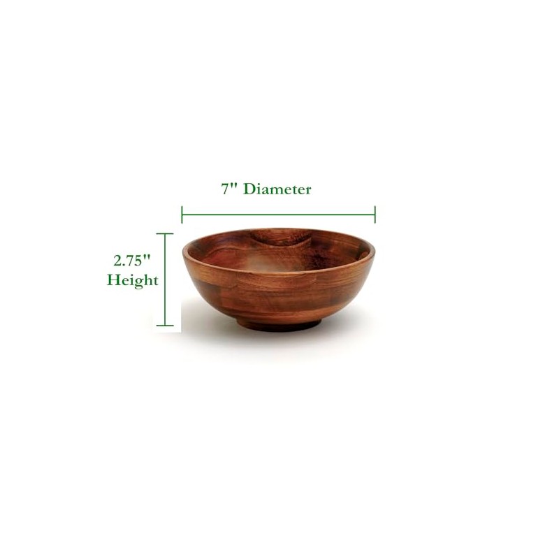 Lipper International Cherry Finished Footed Serving Bowl for Fruits or