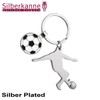 SILBERKANNE Football Key Ring with Chip 9 x 5.5 cm