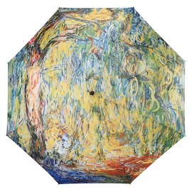 Galleria-Large Willow at Giverny_Monet Auto-Open/Close Large Portable Rain Folding Umbrella