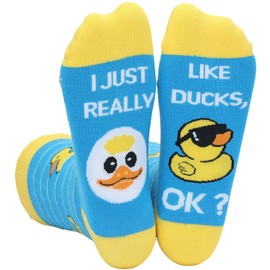 YEXIPO Womens Funny Socks Novelty Crazy Cute Crew Socks Gifts for Animal Lovers