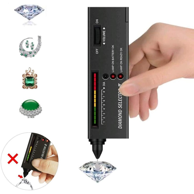 High Accuracy Professional Diamond Tester Pen, Jewelry Diamond Tester with