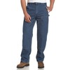 Carhartt Mens Logger Washed Denim Dungaree Work Utility Pants, Darkstone,