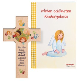 Children's Wooden Cross 'Gott besch?ze mich': 15 CM