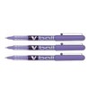 PILOT V-BALL 05 Pack of 3 Metal Tip 0.5mm Liquid