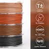 AMOLEN Wood PLA Filament Bundle 3D Printer Filament Wood Sets,Walnut,Cherry,Bamboo,Ebony,3D
