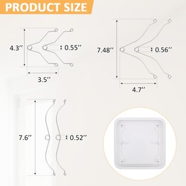 WKZO 6-Pack Grille Spring Clips for Br-oan Nu-Tone FG701S Bathroom Exhaust Fan Cover，Universal Grille Spring Clip Kit Includes Large, Medium and Small Sizes