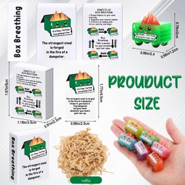 Realspring 24 Sets Volunteer Appreciation Gifts Emotional Positive Affirmation Gift Box Glow Dumpster Ornament Fire with Cards Thank You Gifts for Students Employee Social Worker Staff(Inspirational)