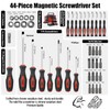 Screwdriver Set, 44 Pieces Magnetic Screwdriver Set Including Slotted, Phillips,