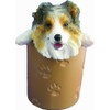 Australian Shepherd Pencil Cup Holder with Realistic Hand Painted Australian