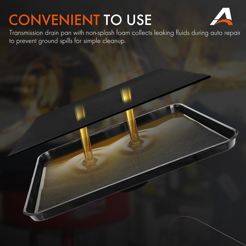 17892 2Pcs Transmission Drain Pan with 4 Pcs 22'' Oil