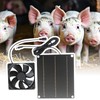 Solar Ventilation Fan - 30W Solar-Operated Ventilation Fan - Wall-Mounted