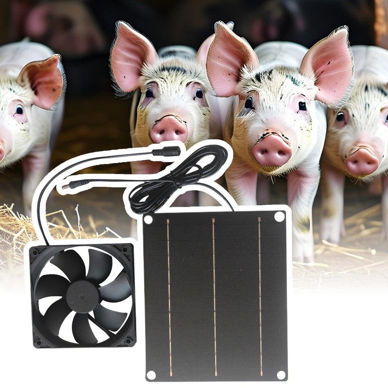 Solar Ventilation Fan - 30W Solar-Operated Ventilation Fan - Wall-Mounted
