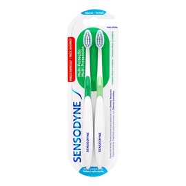 Sensodyne Cepillo de Dientes para Dientes Sensibles Multi Protection, Suave, 2 Unidades