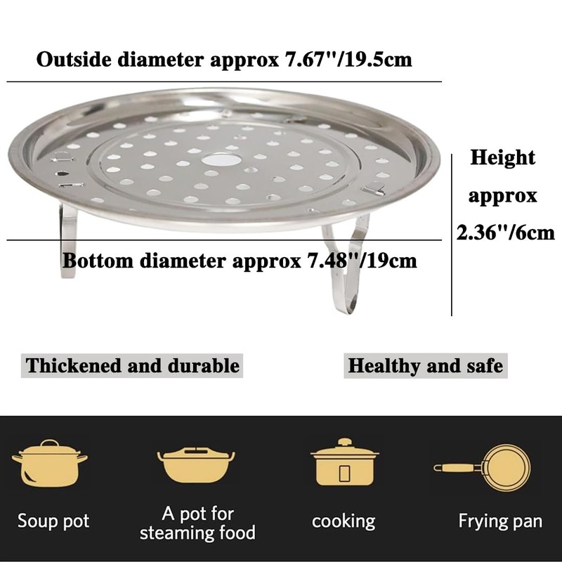 Steaming Rack Household Stainless Steel Cooking Ware Thickened Steaming Rack
