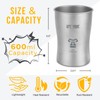 Titanium Water Cup 600ml, Ultralight Coffee Mug for Camping, Raw