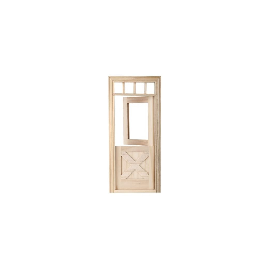 Houseworks, Ltd. Dollhouse Miniature Crossbuck Dutch Door