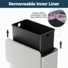 LINSSEN Stainless Steel Hanging Trash Can with Lid and Inner