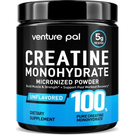 Venture Pal Micronized Creatine Monohydrate Powder – Unflavored Creatine for Women & Men, Creatina Monohidratada en Polvo