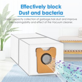 (12 Pack) C20 Omni Replacement Parts Compatible with Eufy Omni C20 Robot Vacuum Cleaner, Accessories Kit, 1 Roller Brush, 4 Side Brushes, 2 HEPA Filters, 3 Dust Bags, 2 Mop Pads