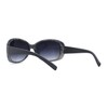 Womens Narrow Rectangle Butterfly Chic Sunglasses Slate Tortoise Smoke
